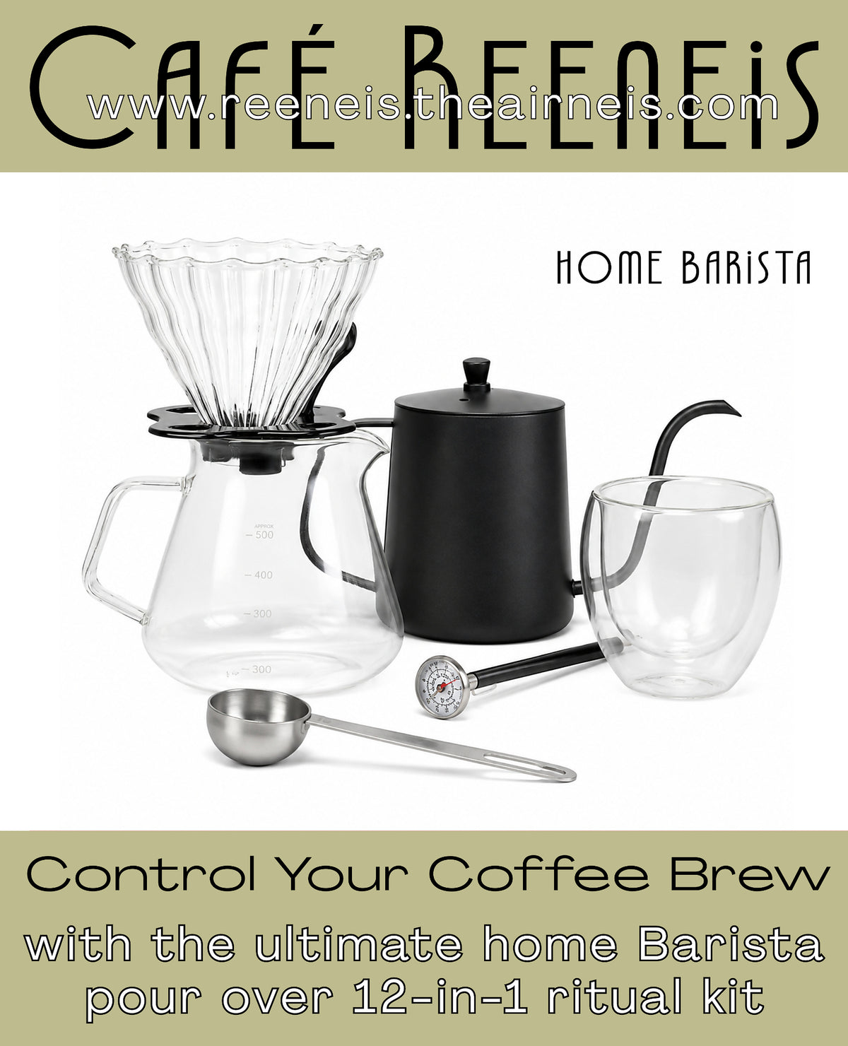 HOME BARISTA 12-in-1 POUR-OVER FILTER COFFEE KIT