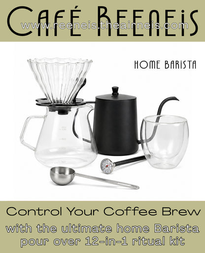 HOME BARISTA 12-in-1 POUR-OVER FILTER COFFEE KIT