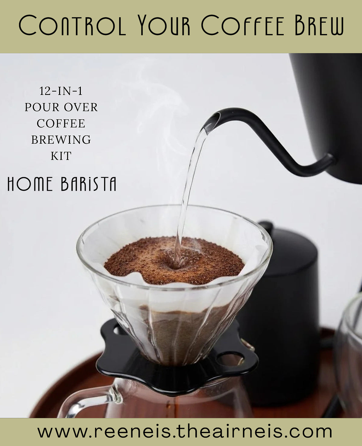 HOME BARISTA 12-in-1 POUR-OVER FILTER COFFEE KIT