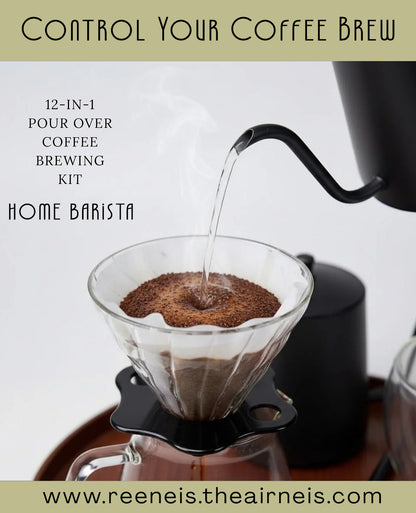HOME BARISTA 12-in-1 POUR-OVER FILTER COFFEE KIT