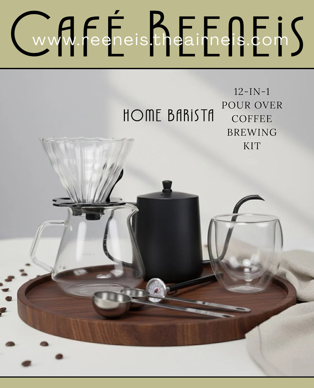 HOME BARISTA 12-in-1 POUR-OVER FILTER COFFEE KIT