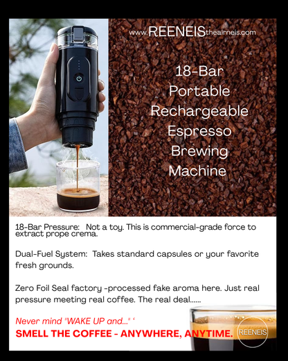Portable Cordless Espresso Coffee Brewing