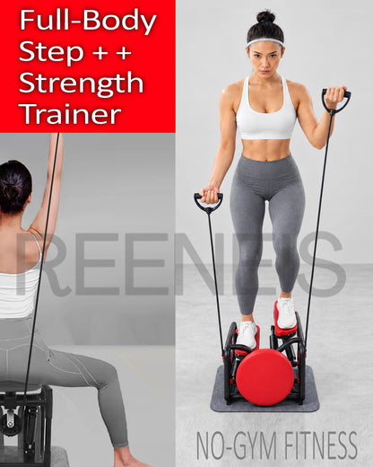 No-Gym Full-Body Step & Strength Trainer