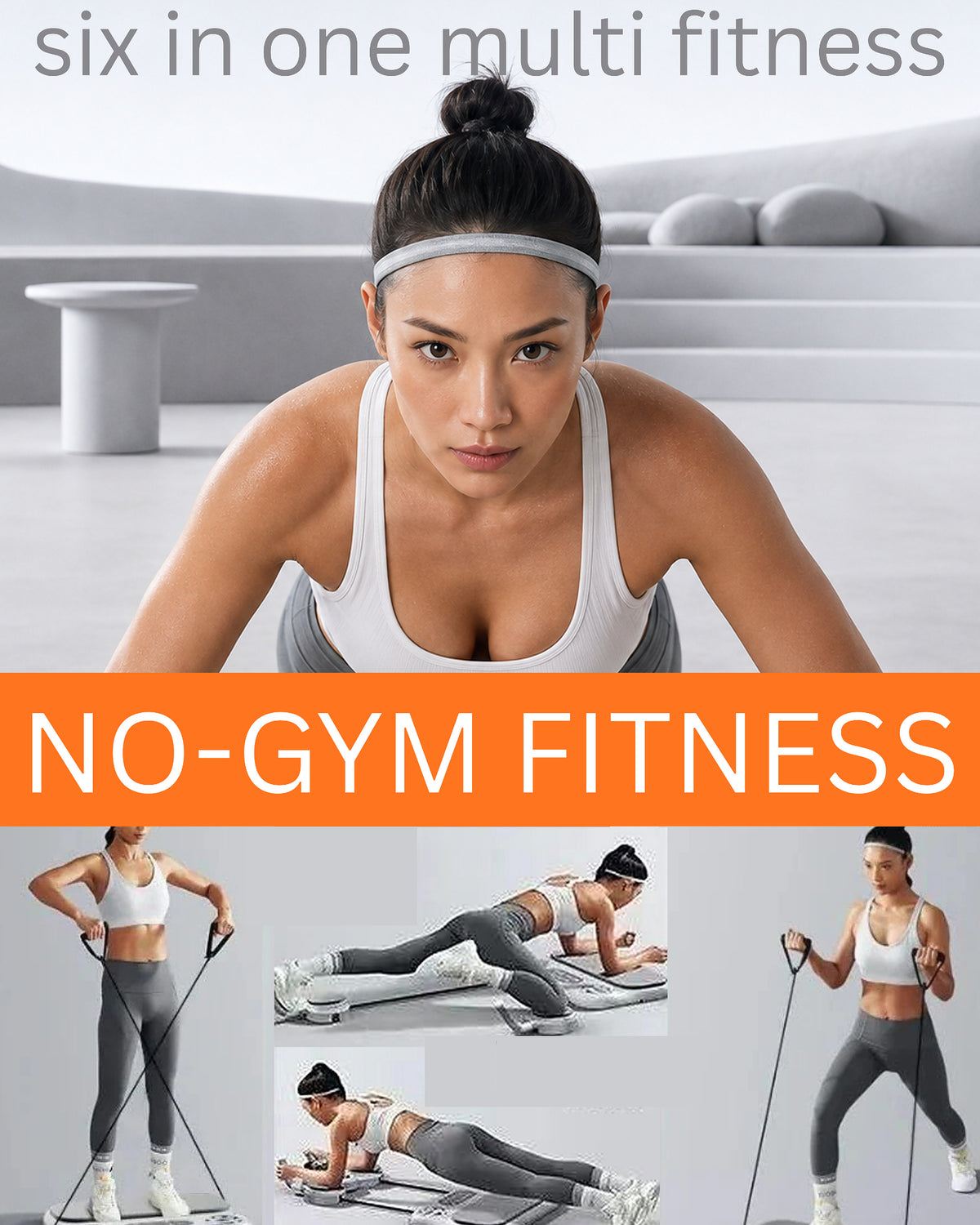 6-in-1 NO-GYM  HOME FITNESS SYSTEM