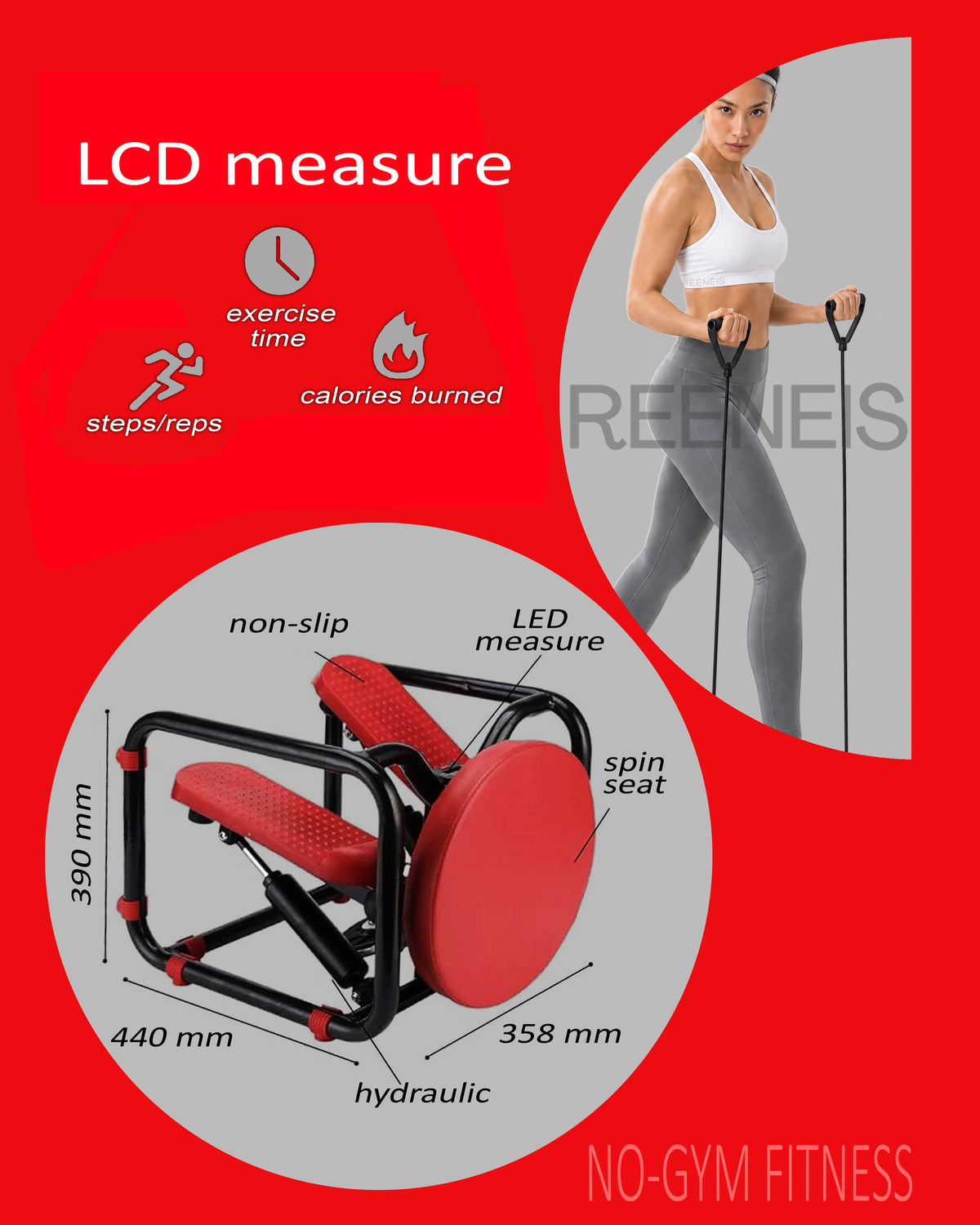No-Gym Full-Body Step & Strength Trainer