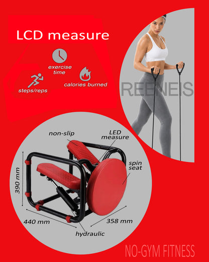 No-Gym Full-Body Step & Strength Trainer